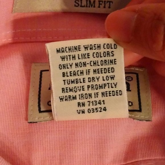 LL Bean Pink Button Down Long Sleeve Shirt Size XL - Picture 5 of 5